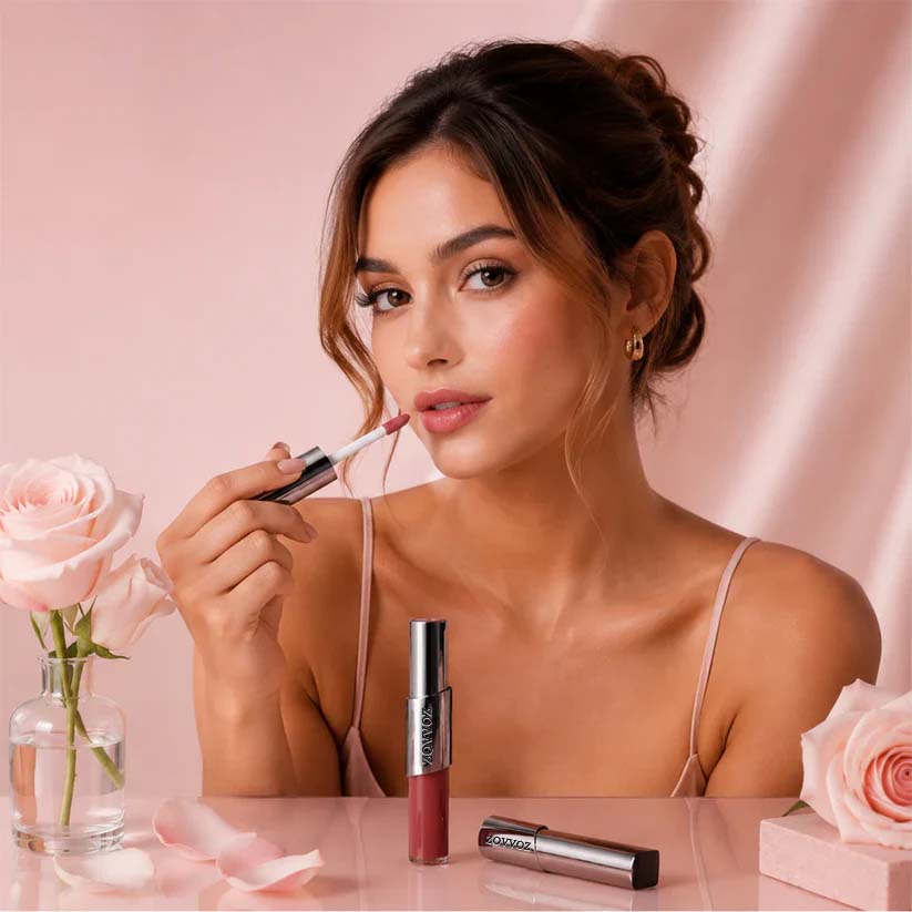 Two-in-One Velvet & Gloss Lip Tint — Matte & Shine in One Swipe