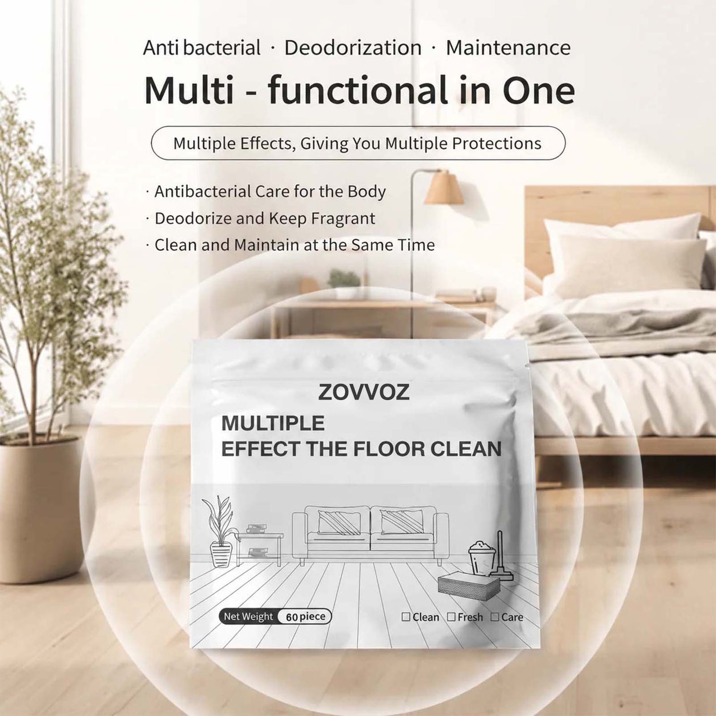 Multi-Surface Antibacterial Cleaner for Hardwood, Tile & Laminate